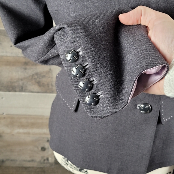 Elie Tahari Double Breasted Wool Blazer - Picture 15 of 16